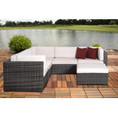 Aventura 6 Piece Deep Seating Group with Cushions
