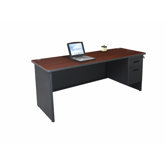 Pronto Single Pedestal with Modesty Panel Computer Desk