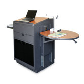 Zapf Office Support Media Center Lectern with Acrylic Door