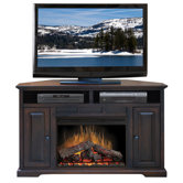 Brentwood 56" Corner TV Stand with Electric Fireplace