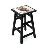 24" Grape Bar Stool in Distressed Antique Black