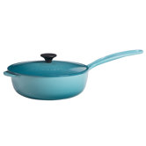 Enameled Cast Iron Saucepan with Lid