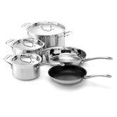 Stainless Steel 8-Piece Cookware Set with Crate