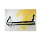 Gourmet Custom Bookshelf Wall Mounted Pot Rack