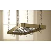Gourmet Hammered Hanging Pot Rack