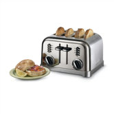 Metal Classic 4-Slice Toaster in Brushed Stainless