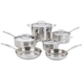 Chef's Classic Stainless Steel 10-Piece Cookware Set