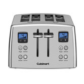 Compact 4-Slice Stainless Steel Toaster