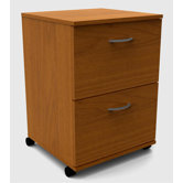2 Drawer Mobile File in Cappuccino