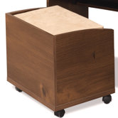 Nocce Truffle Vanity Bench on Wheels