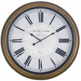 Henley Wall Clock in Toffee