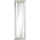 Claire Wall Mirror in Brushed Silver