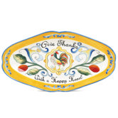 Ricamo Give Thanks Serving Tray