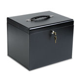 Personal File, Letter, Textured Steel, 15-1/2 x 12 x 12-7/8, Black