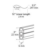 Pre-Bent S Curve Two Circuit Monorail