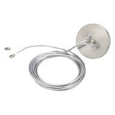 Kable Lite Center Power Dual Feed Power Feed in Chrome and Satin Nickel