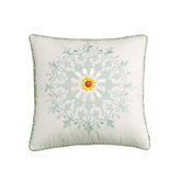 Jaipur Square Pillow in White