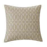 Abstract Palm 16" Square Pillow in Linen