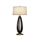 Arito Table Lamp in Black and Brushed Nickel (Set of 2)