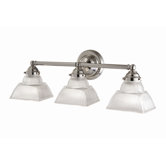 Majestic Square Three Light Bath Vanity