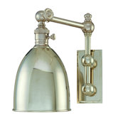 Monroe 11" Swing Arm Wall Lamp in Metal Shade