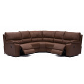 Shields Leather Reclining Sectional