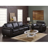 Massi 2 Piece Leather Living Room Set