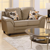 Sirus Leather Loveseat