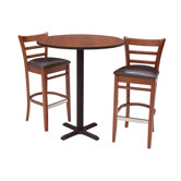 Zoe Stools and Round Caf&eacute; Table