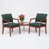 Franklin Two Chairs with Connecting Corner Table