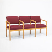 Lenox Three Seats with Wood Leg