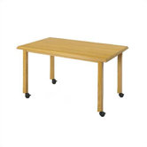 Contemporary Series 72" Rectangular Gathering Table with Radius Profile  (4 Post Base w/ Casters)