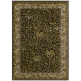 Home Nylon Dark Brown Monaco Palms Rug