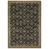 Tommy Bahama Olefin Palm Patches Onyx Novelty Rug