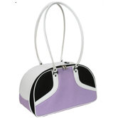 Roxy Pet Carrier in Lilac and White