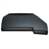 Reversible 17" Corner Keyboard Tray with Fixed Arm Mount
