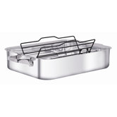 TruClad 16" Roaster with Adjustable Non-stick Rack