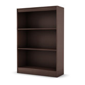 Axess Three Shelf Bookcase in Chocolate