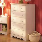 Summer Breeze White Wash 5-Drawer Chest