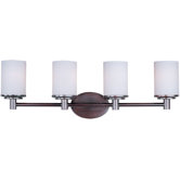 Cylinder Four Light Bath Vanity