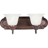 Essentials Ee 2 Light Bath Vanity in Polished Brass