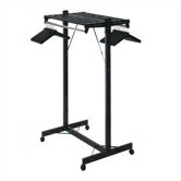 Hanger Style Double-Sided Floor Rack with Aluminum Shelf Bars
