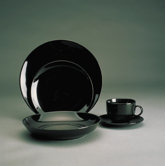 Black Coupe Dinnerware Set