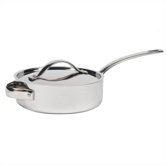Gordon Ramsay Stainless Steel Cookware Saut&eacute; Pan with Lid