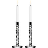 Carat Glass Candlesticks (Set of 2)