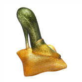 Catwalk Green Shoe Sculpture