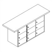 Horizontal Locker Unit Workbench