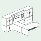 Unity Executive Series U-Shape Desk Office Suite