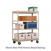 Inventory Carts with White Melamine Deck