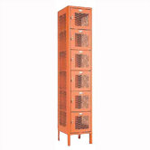 Invincible II Lockers- Six Tier- 1-Section (Assembled)